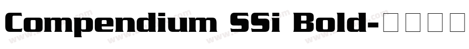 Compendium SSi Bold字体转换